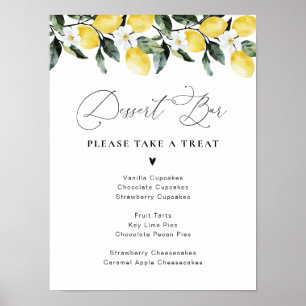 Poster Bar de deserto Floral de Lemon Moderno