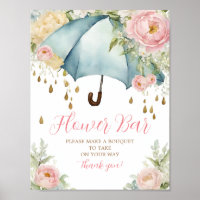 Bar de Flor Chás de abril Trazem um Sinal de Flor