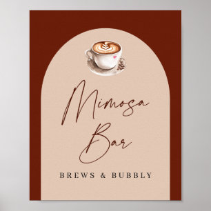 Poster Bar de Mimosa Cervejas e Espumante Chá de Noiva