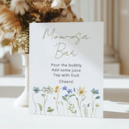 Poster Bar de Momosa Neutro Floral Floral