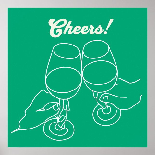 Poster Bar de saudações da Arte Moderna (Frente)