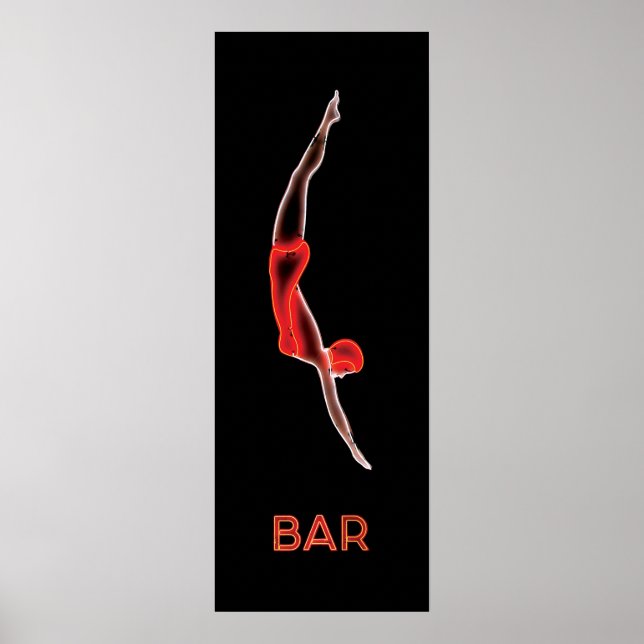 Poster Bar Dive (Frente)