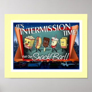 Poster Bar do Intermission Snack