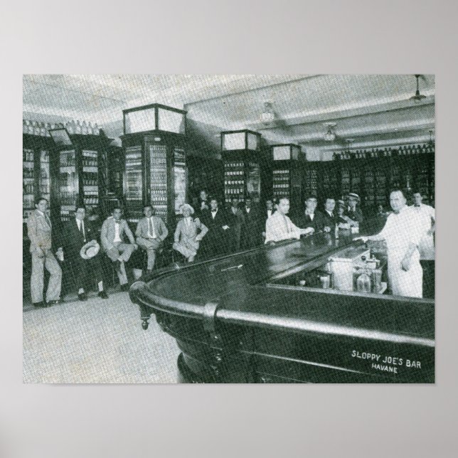 Pôster Bar do Joe, Havana, Cuba (Frente)