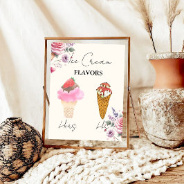 Poster Bar do Sorvete Flavors cooptado