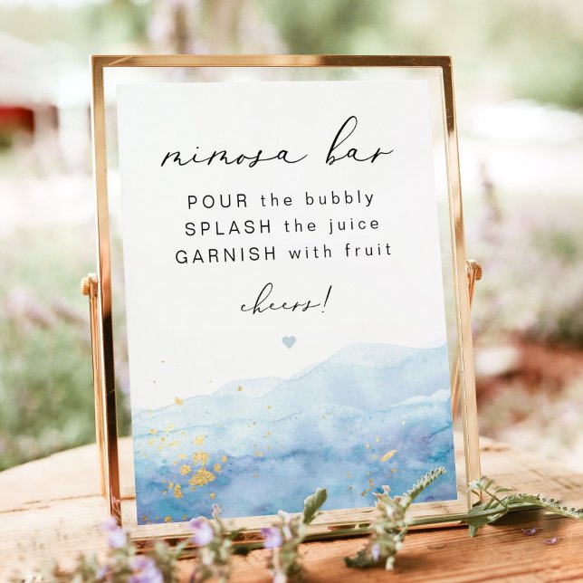 Poster Bar Dourado Mimosa Azul, BLAKELY Dusty (Criador carregado)