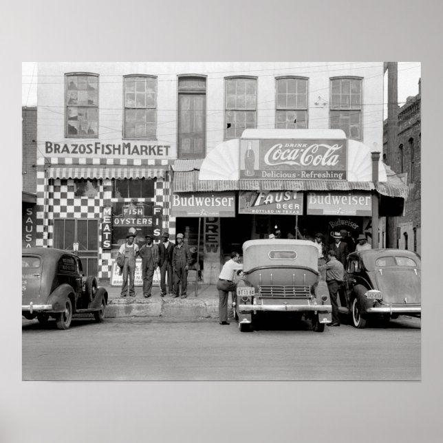 Pôster Bar e restaurante, 1939. Foto antiga (Frente)