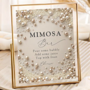 Poster Bar Elegante Pearl Mimosa