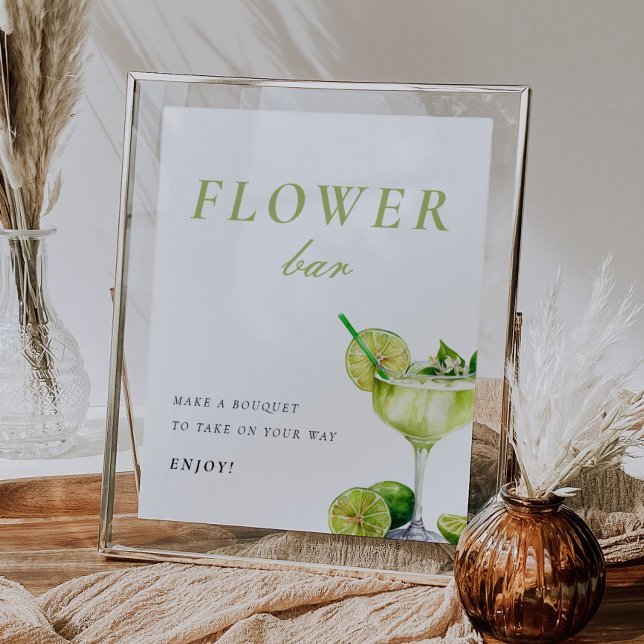 Poster Bar Flor - Sinal de Chá de panela Fiesta Mexicano (Criador carregado)