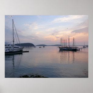 Poster Bar Harbor ships no Sunrise I