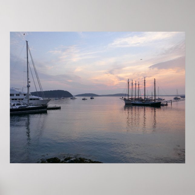 Poster Bar Harbor ships no Sunrise I (Frente)