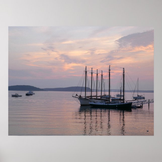 Poster Bar Harbor ships no Sunrise II (Frente)
