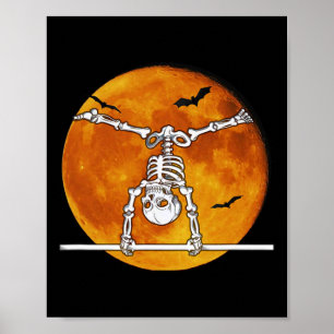 Poster Bar Horizontal do Halloween da ginástica do esquel