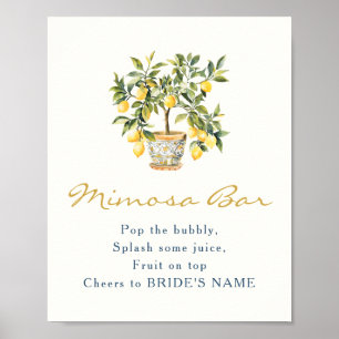 Poster Bar Lemon Mimosa