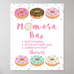 Poster Bar Mãe-osa - Chá de fraldas Mimosa - Sinal Rosqui