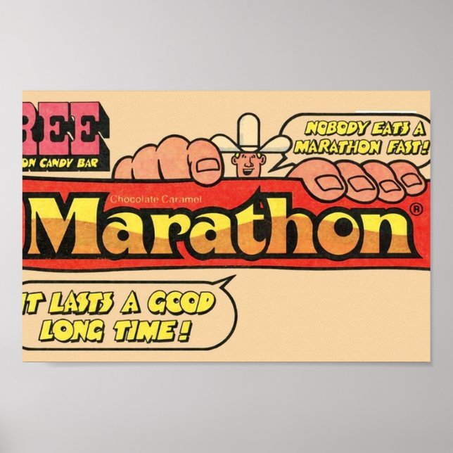Poster Bar Marathon Candy (Frente)