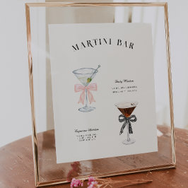 Poster Bar Martini | Drink de assinatura de aniversário