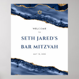 Poster Bar Mitzvah de boas-vindas à fronteira de ágata az