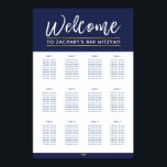 Poster BAR MITZVAH MESA PLANO 12 mesa marinho moderno<br><div class="desc">por kat massard >> WWW.SIMPLYSWEETPAPERIE.COM<<< - - - - - - - - - - - - - - - - A SEATING CHART is not only classy it is very handy to let your guest's know exactly where they are seated for your event. This is a lot simpler than...</div>