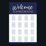 Poster BAR MITZVAH MESA PLANO 16 mesa marinho moderno<br><div class="desc">por kat massard >> WWW.SIMPLYSWEETPAPERIE.COM<<< - - - - - - - - - - - - - - - - A SEATING CHART is not only classy it is very handy to let your guest's know exactly where they are seated for your event. This is a lot simpler than...</div>