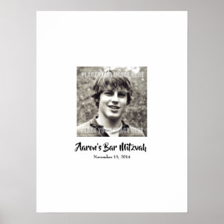 Poster Bar Mitzvah Sign In Party Conselho