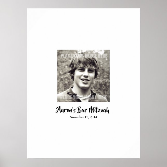 Poster Bar Mitzvah Sign In Party Conselho (Frente)