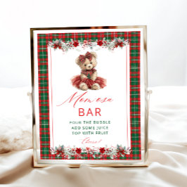 Poster Bar Momosa, Chá de fraldas de Urso Bonito