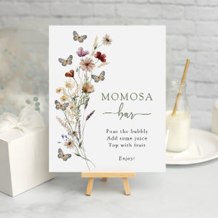Poster Bar Momosa Flor Silvestre Verde