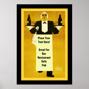 Pôster Bar personalizado/restaurante