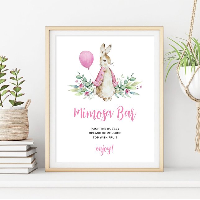 Poster Bar Peter Rabbit Mimosa (Criador carregado)