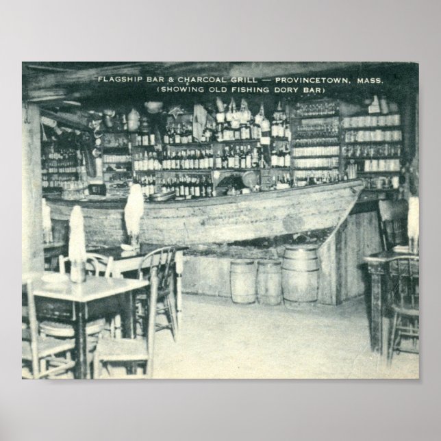 Pôster Bar, Provincetown, MÃE Vintage (Frente)
