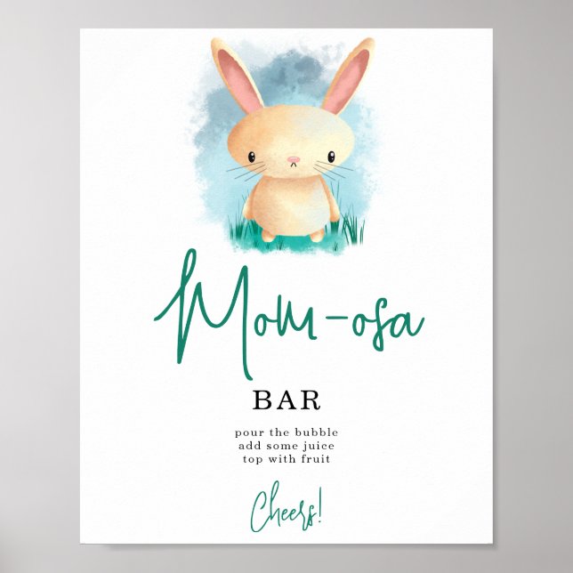Poster Bar Simples Bunny mOM-osa (Frente)