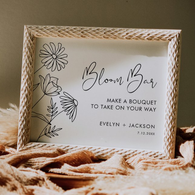 Poster BAR STELLA Bloom, Bar Flor, Sinal de Buquê DIY (Criador carregado)