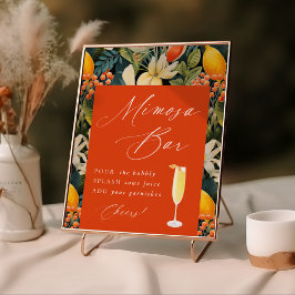 Poster Bar Tropical Orange Paradise Mimosa
