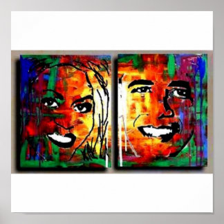 PÔSTER BARACK MICHELLE OBAMA PRESIDENTE PRESIDENTE