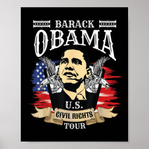 Poster Barack Obama Camisa Direitos Civis Presidente