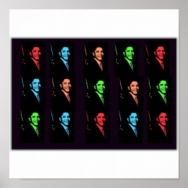 Pôster Barack Obama Collage (Frente)