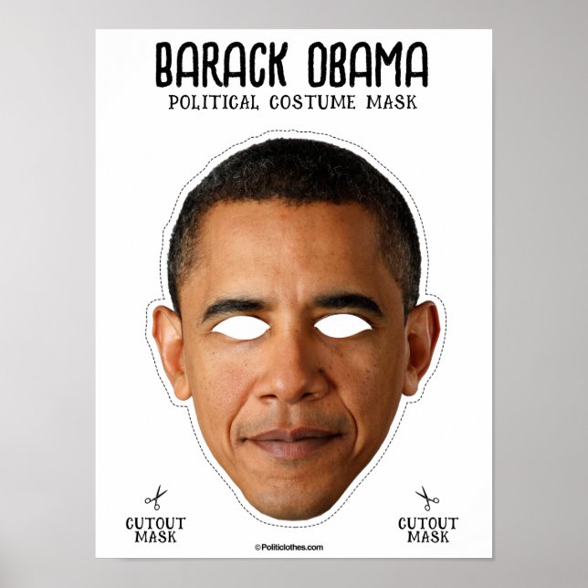 Poster Barack Obama Costume Mask (Frente)