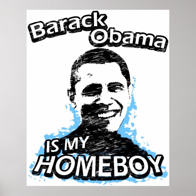Pôster Barack Obama é o meu ficar em casa (Frente)