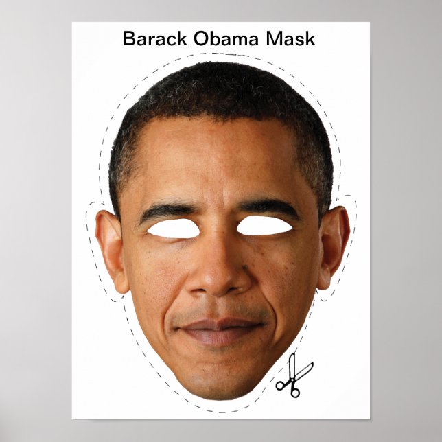 Poster Barack Obama Mask (Frente)