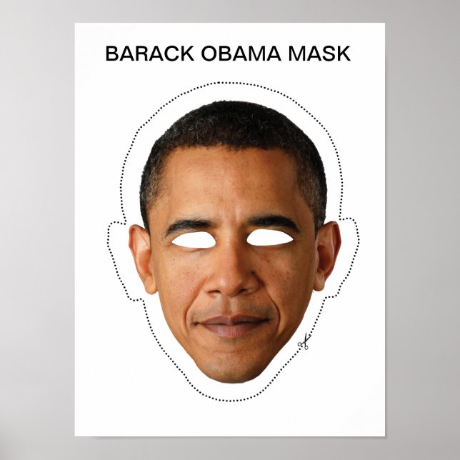 Poster Barack Obama Mask (Frente)