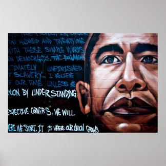 Pôster Barack Obama Mural & Speech, Brooklyn, Nova Iorque