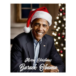 Pôster Barack Obama no Natal
