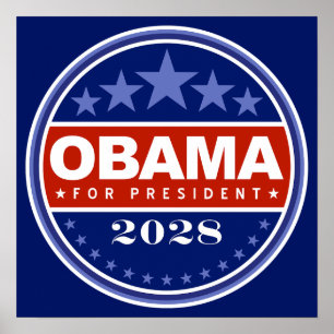 Poster Barack Obama Presidente 2028