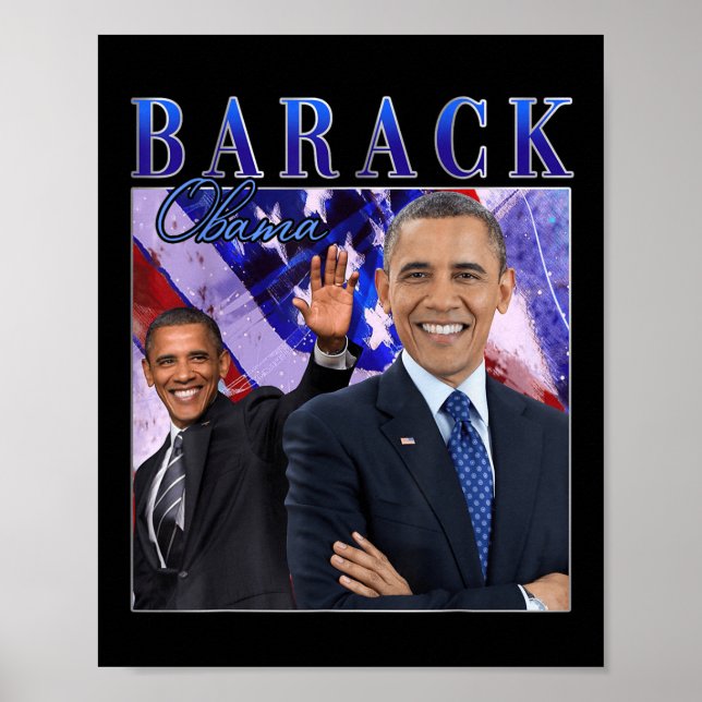Poster Barack Obama Retro Vintage Style (Frente)