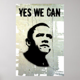 Pôster Barack Obama: SIM NÓS PODEMOS (o estêncil)