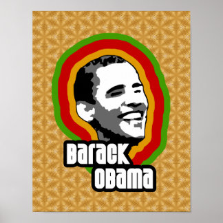 Pôster Barack Obama Throwback