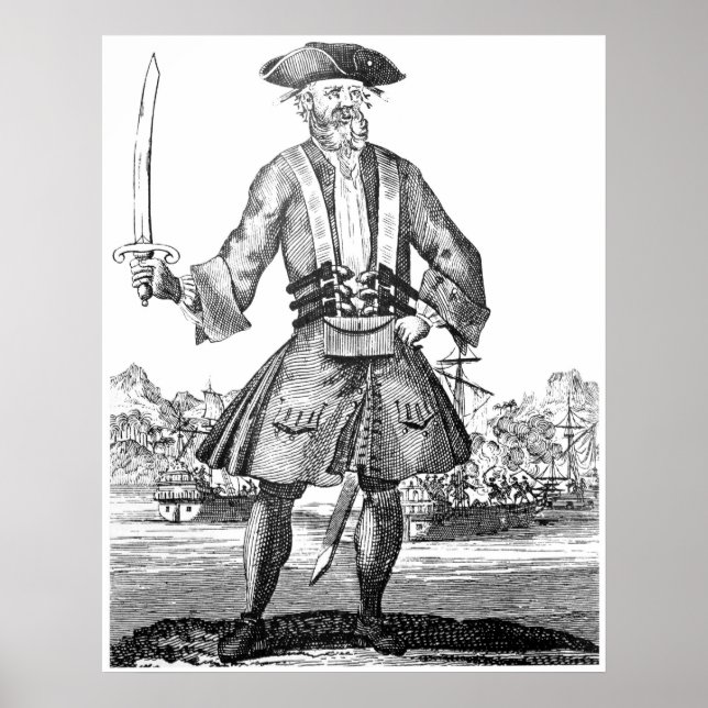 Poster Barba Negra (Frente)