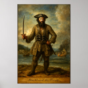 Poster Barba Negra O Pirata