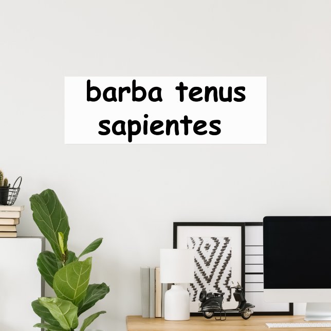 Poster barba tenus sapCara (Escritório em casa)